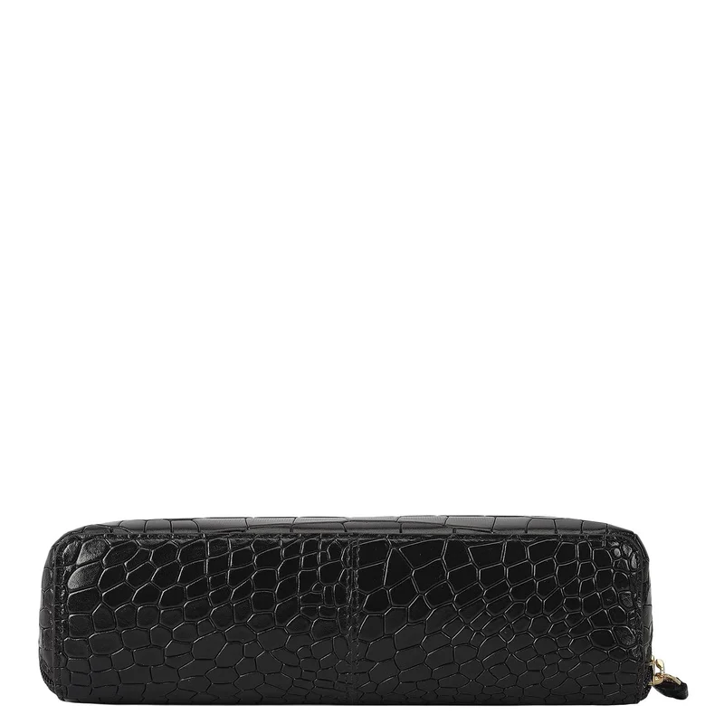 Da Milano Black Croco Leather Multi Pouch - Black  | Best Price UAE